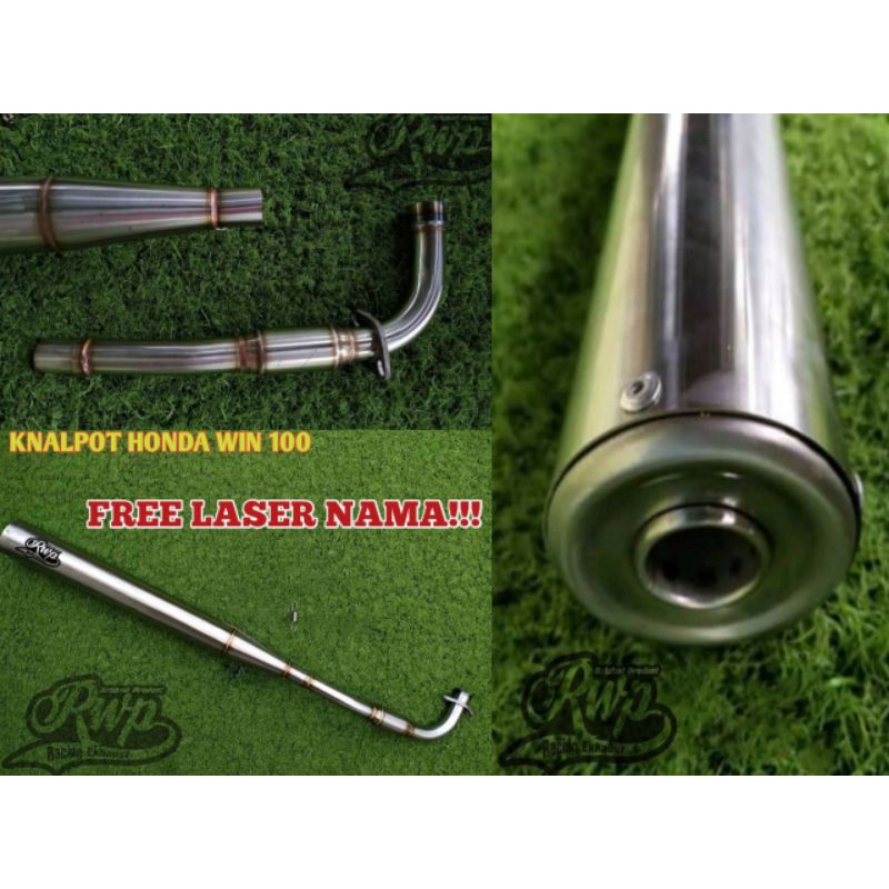 knalpot honda win 100 standar racing knalpot honda win 100 custom racing original rwp purbalingga