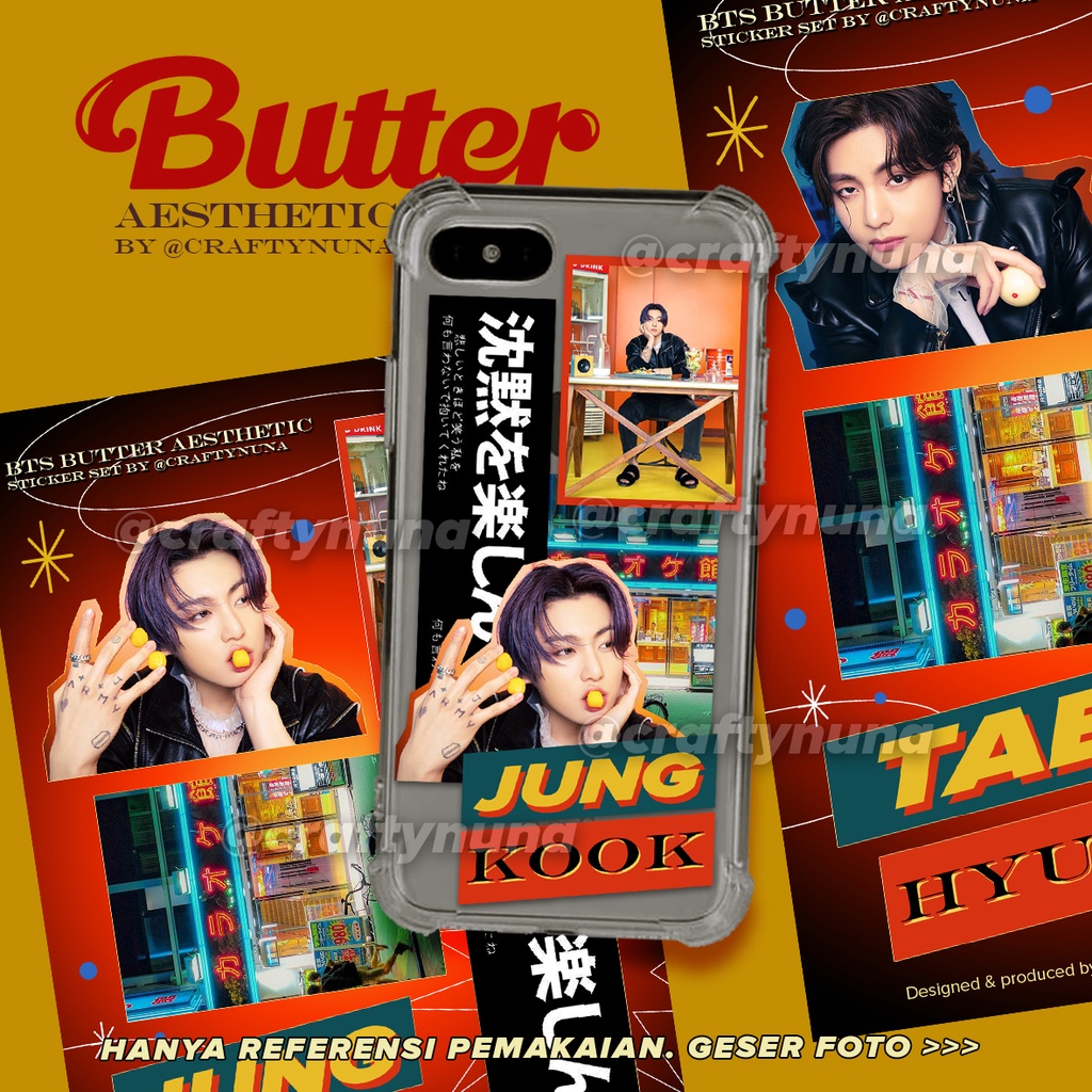 (BT-016) BTS BUTTER AESTHETIC STICKER SET by Crafty Nuna stiker case hp deco butter custom laptop garskin