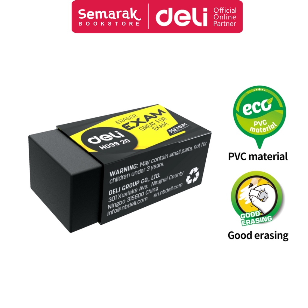 

Deli E3043 Exam Eraser Penghapus Premium Untuk Ujian - Black [1 Pc]