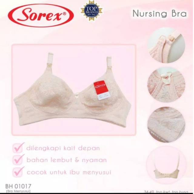 Bra Bh Ibu Menyusui Sorex 01017 Tanpa Kawat/ Nursing Bra Best Seller