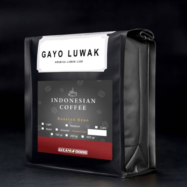 

Kopi Gayo Luwak Liar Arabica Grade 1 isi 200 gr (Biji/Bubuk)