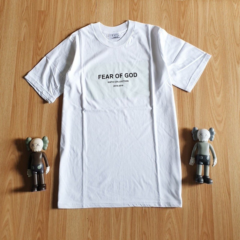 Kaos distro premium Fear of god putih Tshirt murah