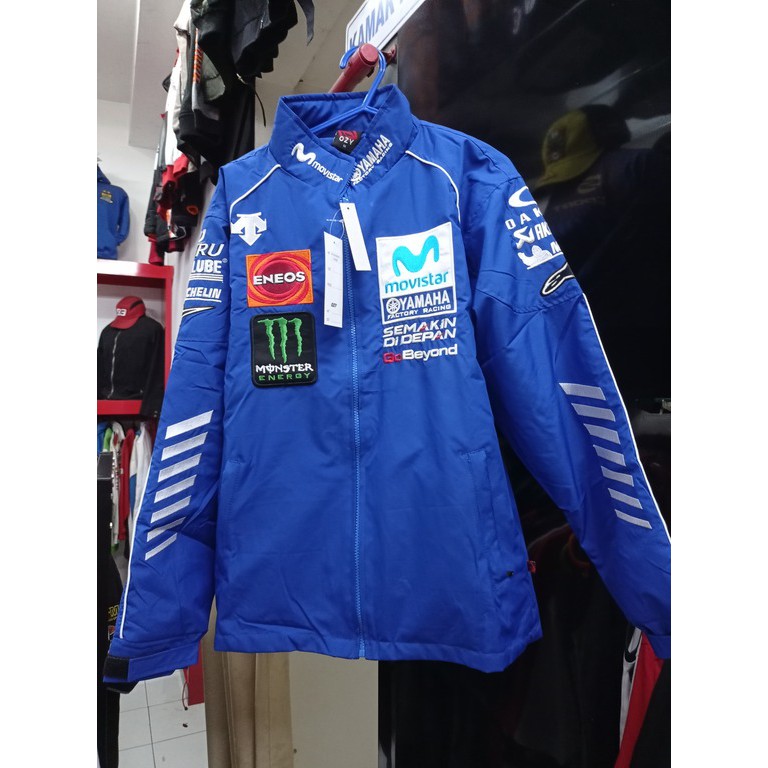 JAKET RACING BIRU YAMAHA