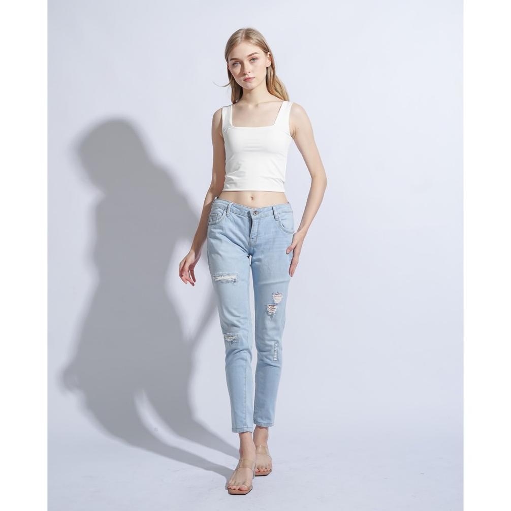 Modavie - Joy Tank Top Square Tanktop Baju Atasan Wanita Crop Top Korea Crop Square Tank