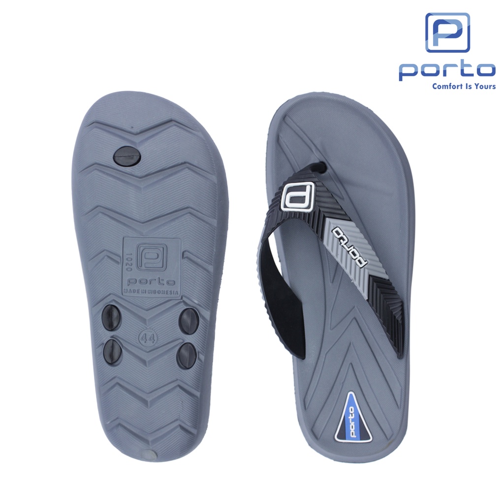 1020M - Porto Leveling Sandal Jepit Pria Casual Nyaman dan Berkualitas Bagus Keren Awet Man Original Porto