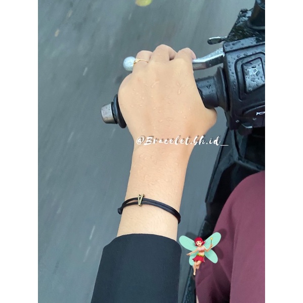 (2pcs) Gelang Magnet Inisial Bronze ||Gelang magnet || Couple magnet || Gelang magnet Inisial