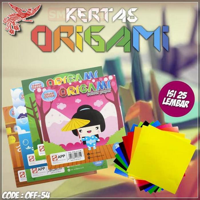 

COD - KERTAS ORIGAMI KERTAS WARNA 25 LEMBAR SIDU (OFF-54) - FCO