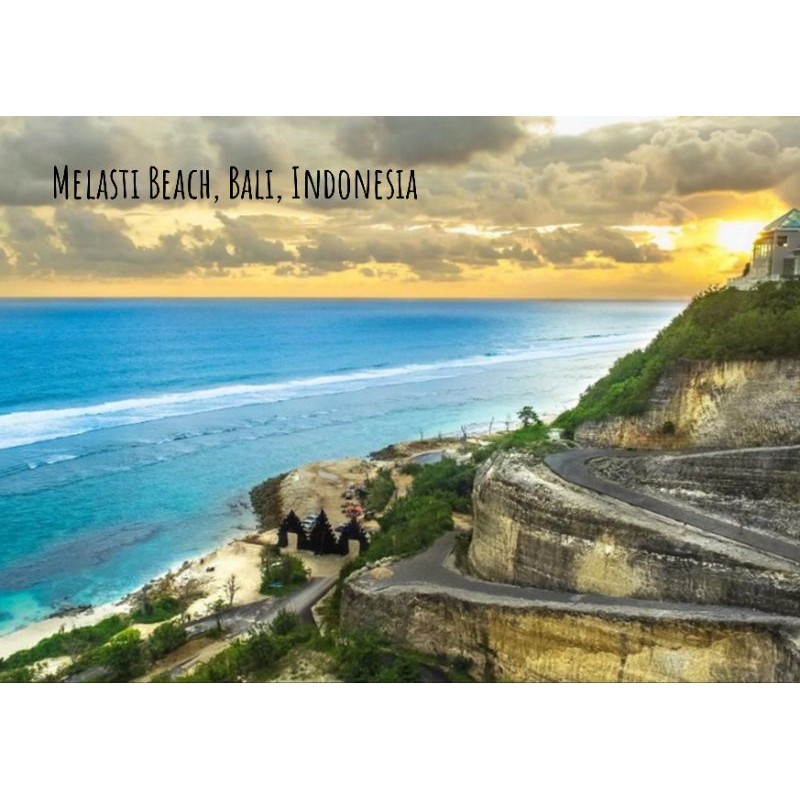 

Kartu Pos Pantai Melasti (satu sisi)