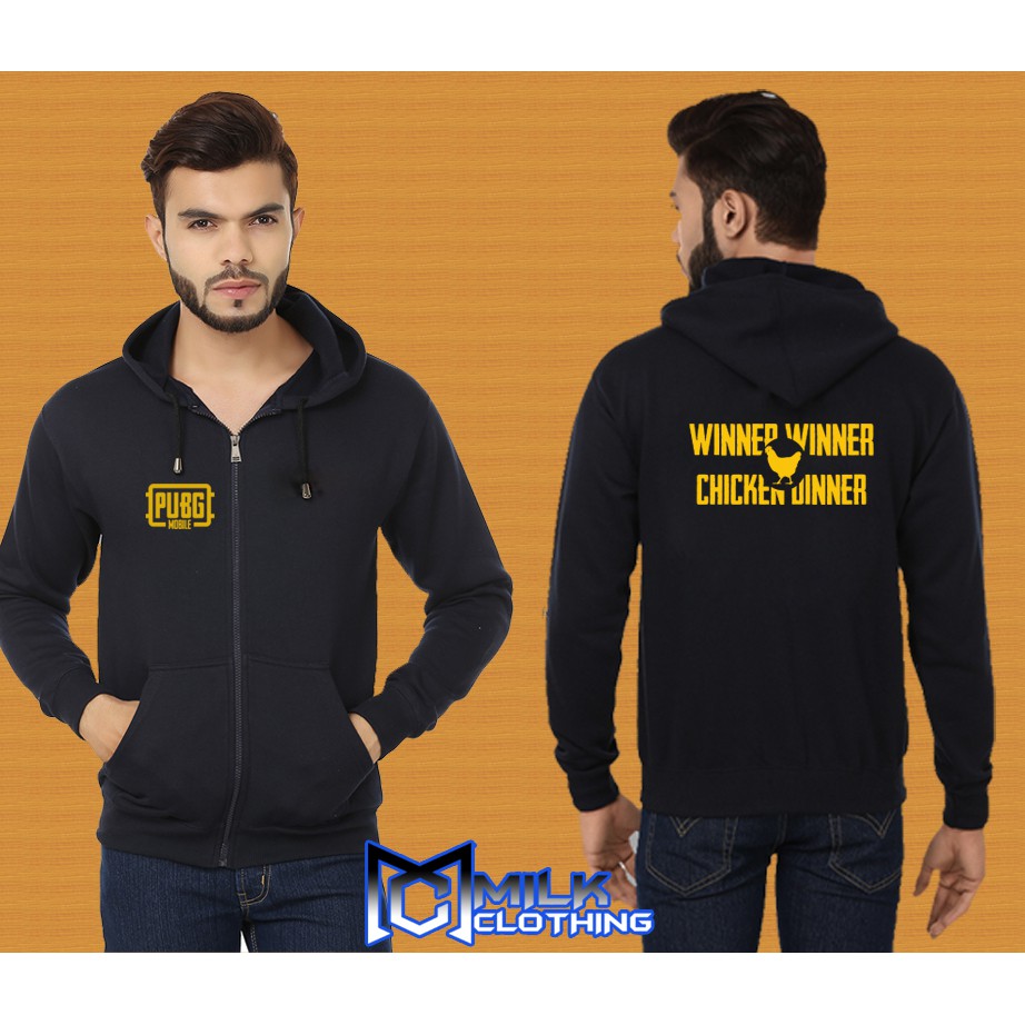 Hoodie Zipper Winner Winner Chicken Dinner - Milk Clothing