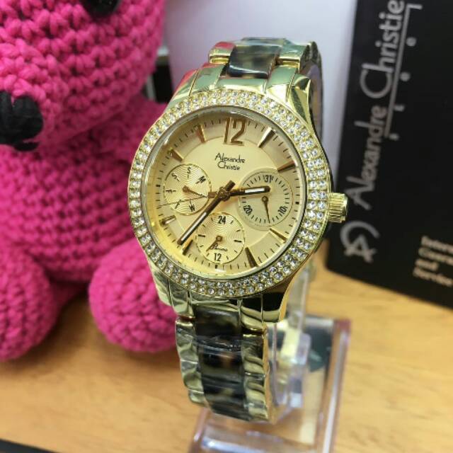 Jam tangan alexandre Christie Wanita Gold AC2463BF LPGD