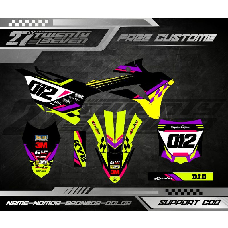 DECAL KX 85 FULL BODY DECAL KX 85 BEBEK STANDAR