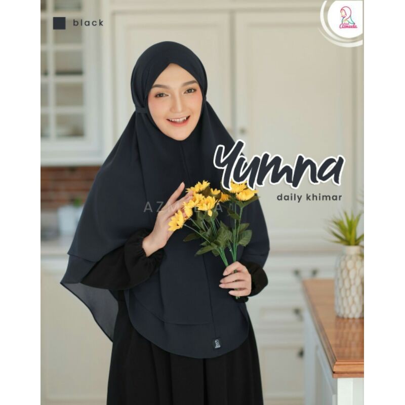 AZMEELA YUMNA KHIMAR TALI NON PAD DUA LAYER