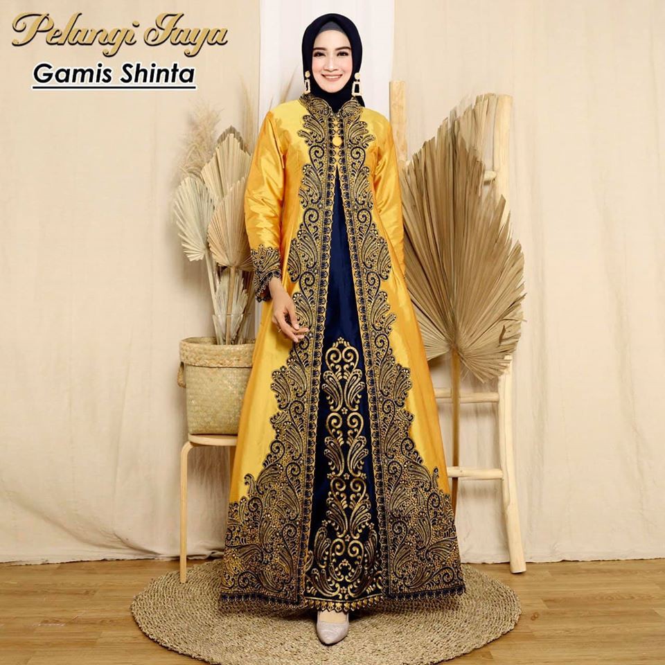 Abaya Gamis Wanita Muslim Taffeta Shinta