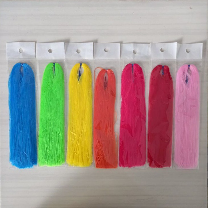 1 Bks Benang Bulu Sutra Full Colour For Kotrekan Costum Sabiki Assist Hook dll