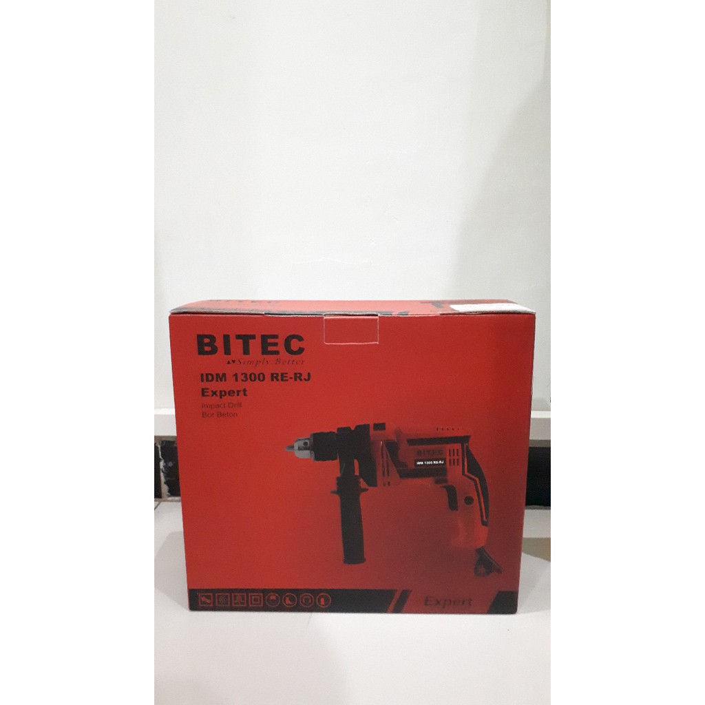 Mesin Bor Listrik 13 mm BITEC IDM 1300 RE-RJ Impact Drill Bor Tembok