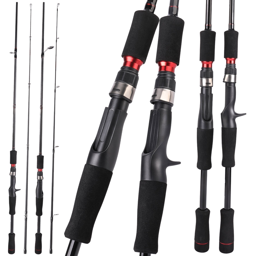 Joran Pancing 2 Bagian Joran Pancing Joran Kabel Sutet Joran Casting Joran Tegek Dengan EVA Handle Dan Carbon Body Fishing Tackle Untuk Air Tambahkan tali Tawar Fishing Rod Joran Pancing