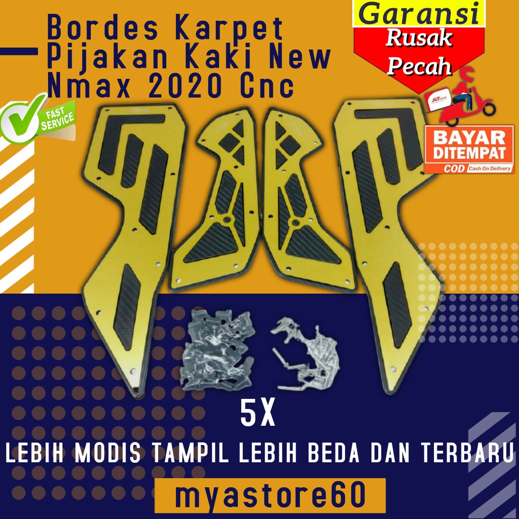 Bordes Karpet Pijakan Kaki New Nmax 2020 Cnc Bordes New Nmax 2020 Aksesoris Variasi New Nmax 2020