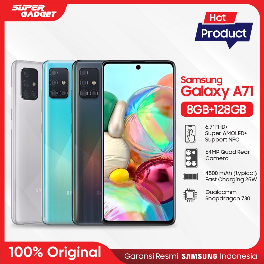 Samsung Galaxy A71 [8GB/128GB] - Garansi Resmi | Shopee