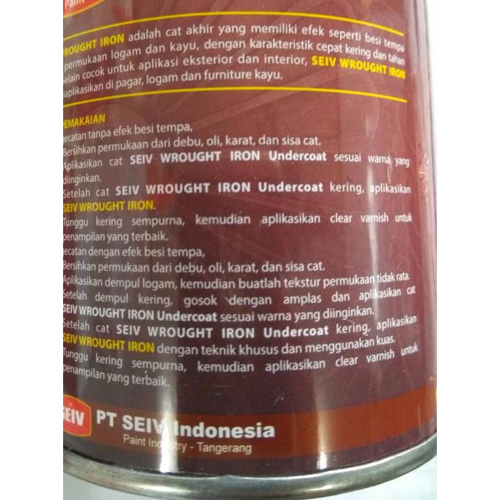 ☞ Cat Besi Tempa Seiv Gold Emas / Seiv Brilliant Gold Metallic 250 ml ◄