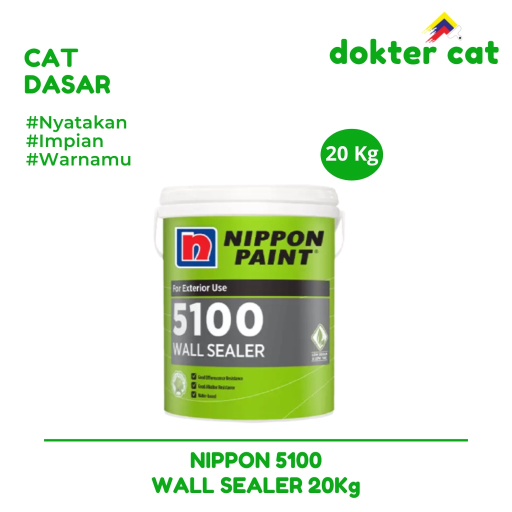 NIPPON 5100 WALL SEALER 20 Lt / CAT NIPPON PAINT / CAT DASAR NIPPON PAINT 20Kg / CAT DASAR WALL SEAL