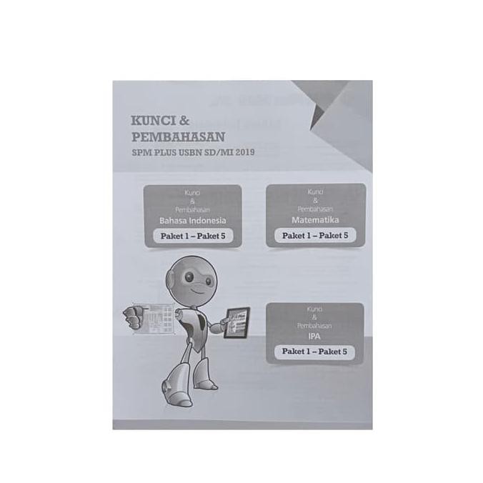 Buku Sekolah - Buku Spm Plus Usbn Sd/Mi 2019 Plus Kunci Jawabannya