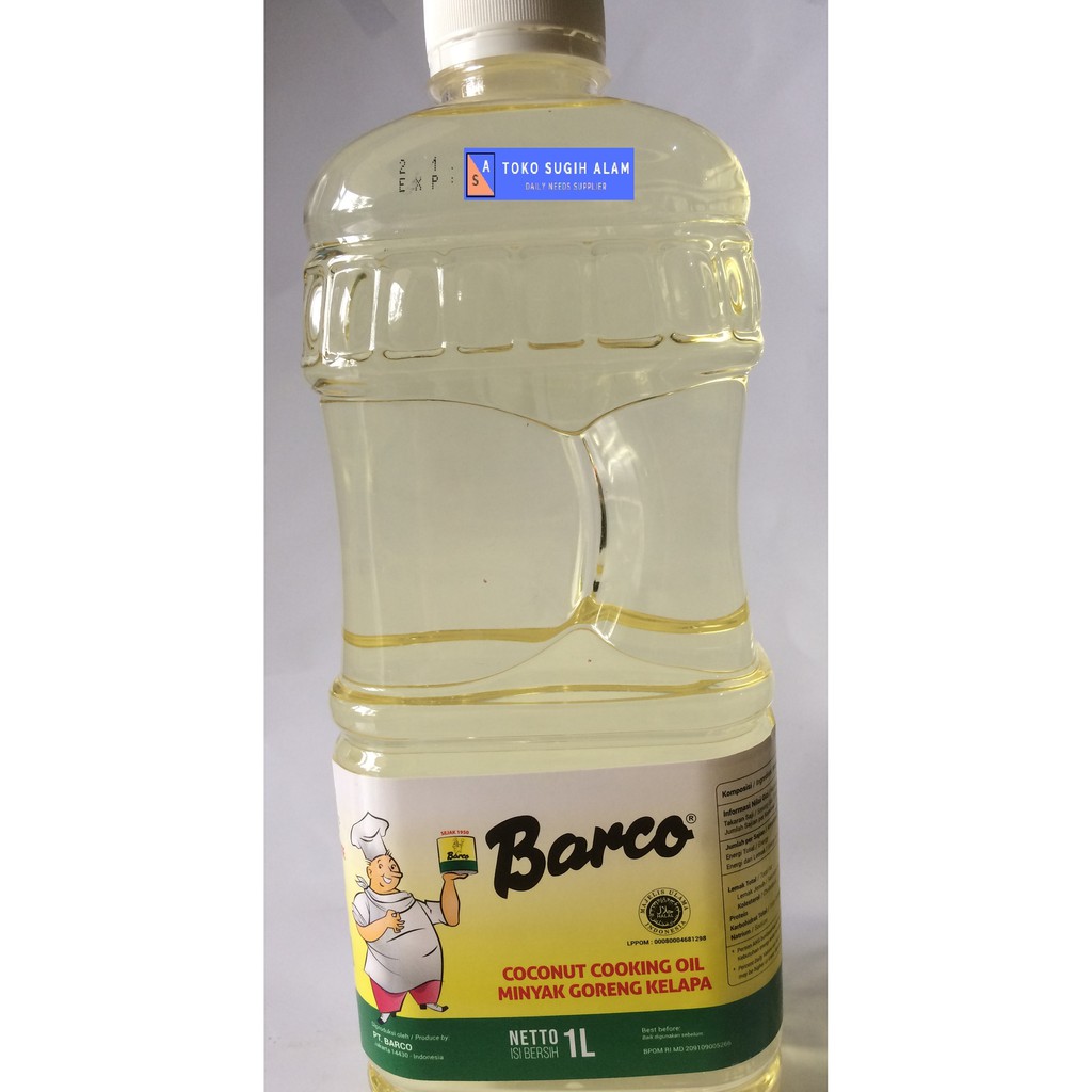 

BARCO MINYAK BOTOL 1L (PAKAI GRAB/GOJEK)