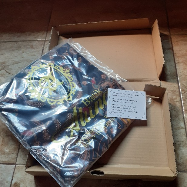 Atasan Kemeja Batik Pria Lengan Panjang Premium Batik Aluna Modern Keraton Solo Furing Terlaris