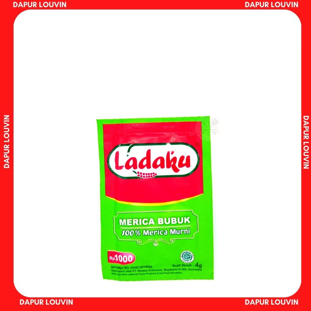 

Ladaku Merica/Lada Bubuk Kemasan Sachet 4 Gram