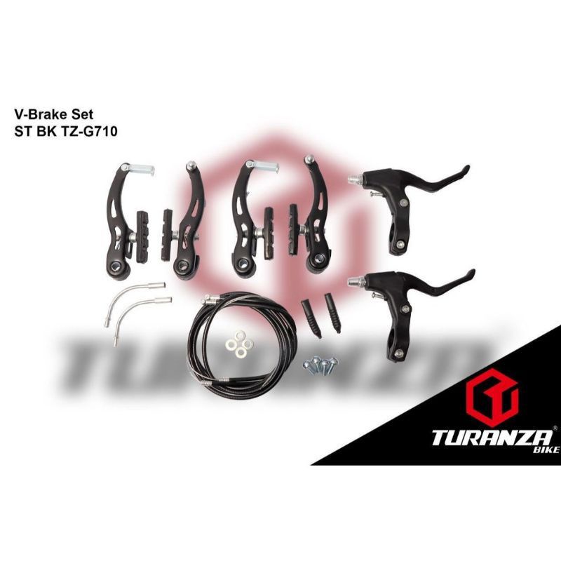 Rem V Brake Set Turanza Sepeda Lipat MTB Komplit Set