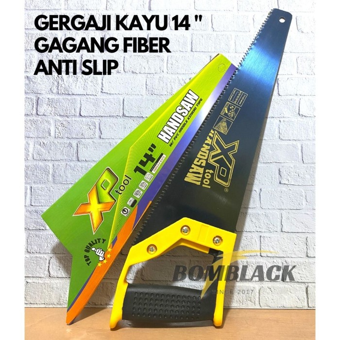 Gergaji Kayu 14 inch 350mm Gagang Fiber Tidak Licin XP TOOL MURAH