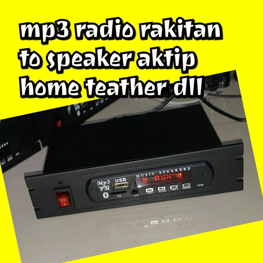❆ RAKITAN MP3 RADIO PLAYER Bluetooth 5.0 Player + Adaptor 12V MP3 Player Bluetooth USB MMC RADIO ✱
