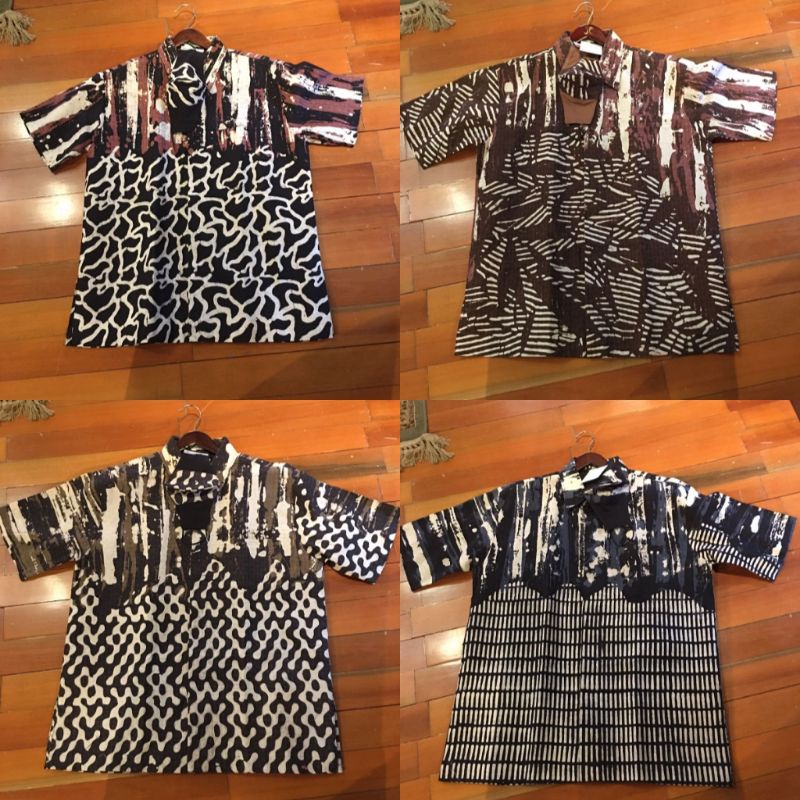 Hem + Masker Pria by Dian Pelangi LIMITED EDITION Baju Atasan Kemeja Batik Viscos Pria Keren Modis M