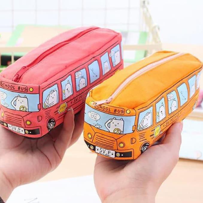 

rY7Code TP05 Tempat Pensil Bus Sekolah School Bus Pencil Case Organizer ATK(R1P8) (ready)