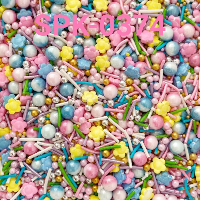 

SPK-0374 SPRINKLES SPRINKLE SPRINKEL 1KG BUNGA MUTIARA RAINBOW TERMURAH