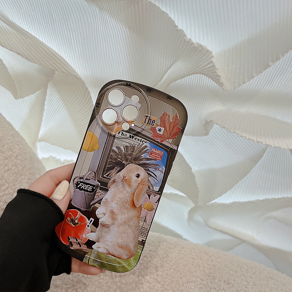 Soft Case Silikon Motif Kartun Kelinci Untuk Iphone 14 7 8 SE2020 7 + 8PLUS XS XR 11 12 13 PRO MAX