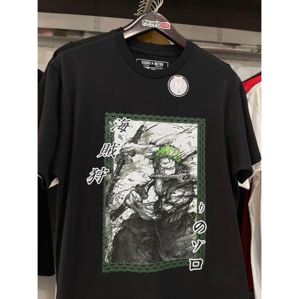 Tshirt Zoro Pirate Hunter Black Anime Manga One Piece Premium