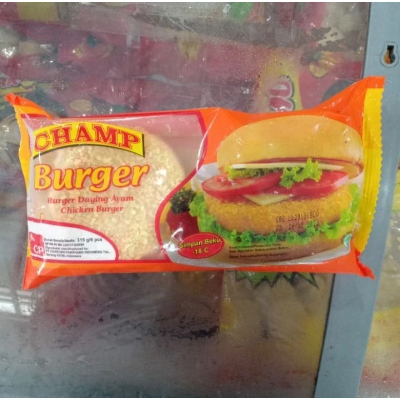 

Champ Chicken Burger isi 6 Pcs
