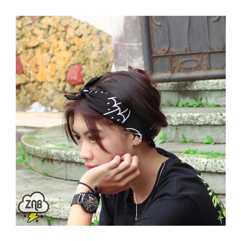 BANDO DEWASA BANDANA MUSIK HEADBAND KOREA WANITA DAN ANAK PEREMPUAN MOTIF LUCU KEKINIAN