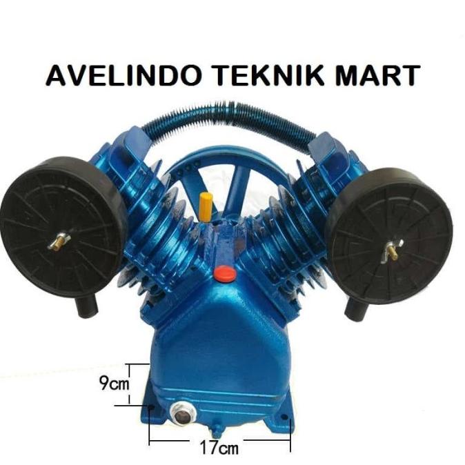 Kepala Kompresor Angin 2Hp Bare Kompresor