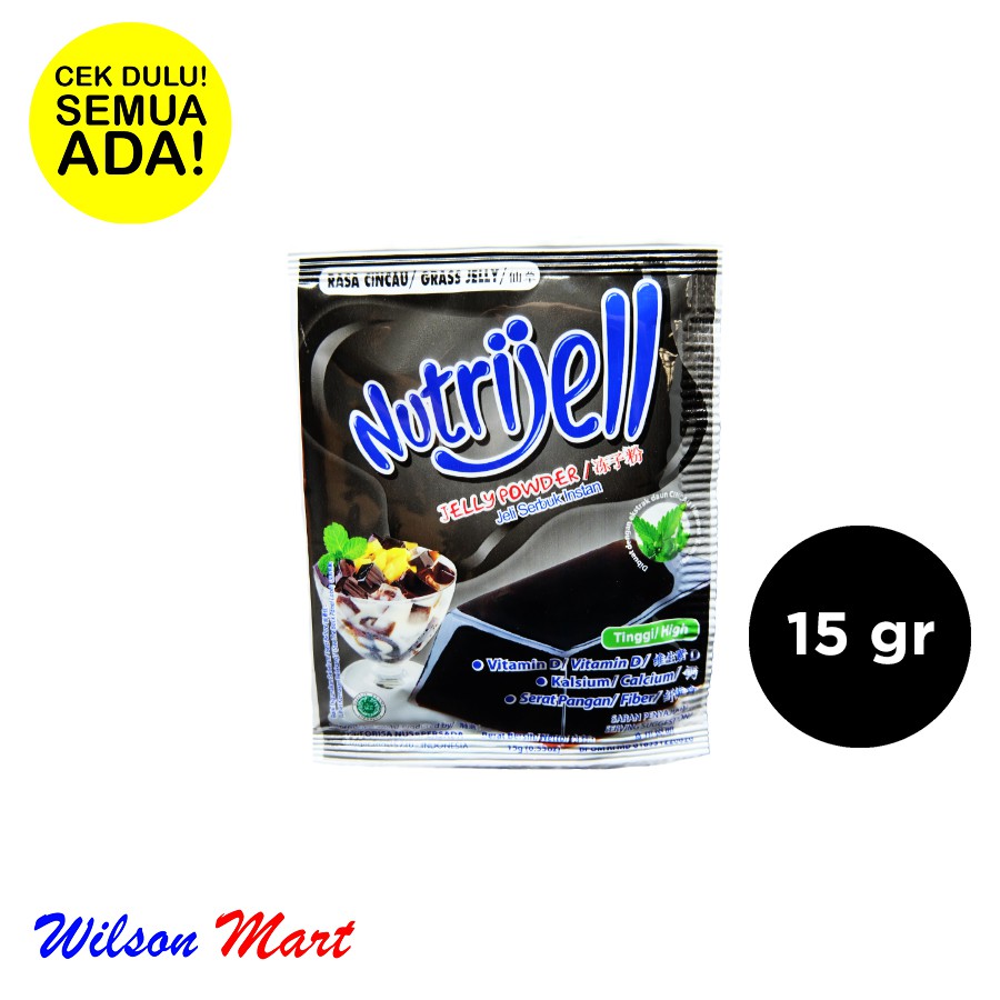 

NUTRIJELL JELLY POWDER RASA CINCAU GRASS JELLY 15 GRAM