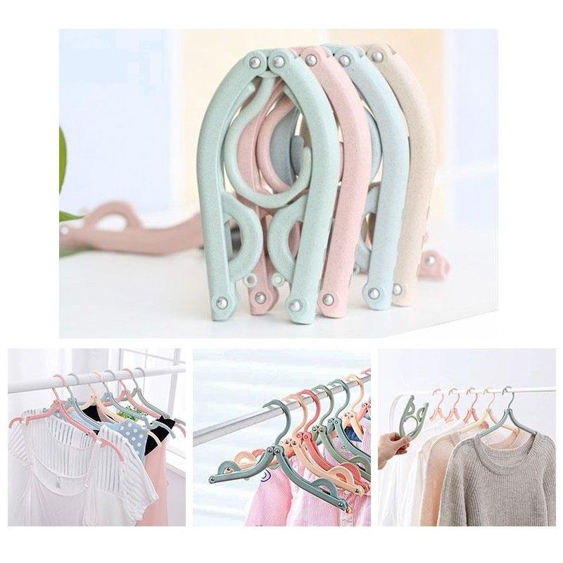 MJ88 Hanger Baju Lipat Serbaguna Portable Travel Simpel Polos dan Praktis Super Murah