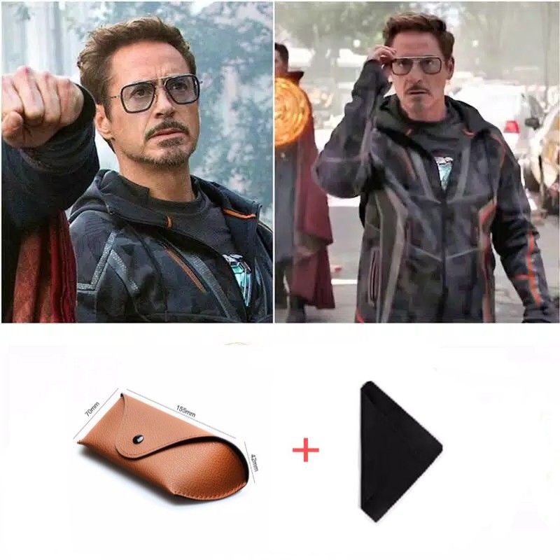 IRON MAN TONY STARK - Kacamata AntiUV Vintage T100