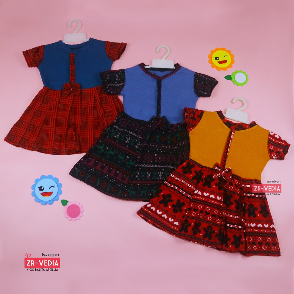 Dress Pita uk 1-2 th /  Dress Balita Dress Anak Cewek Dress Import Dress Lengan Dress anak Perempuan