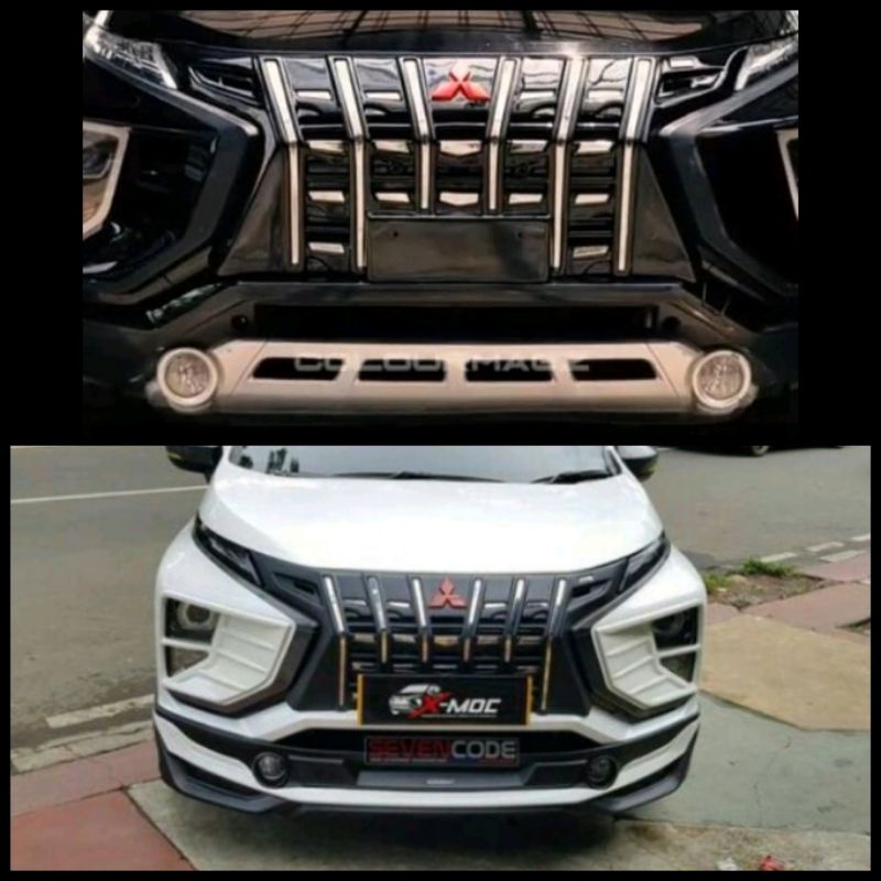 Bodykit Xpander - Bodykit Mitsubishi Xpander grill xpander model Alphard warna hitam glossy list cru