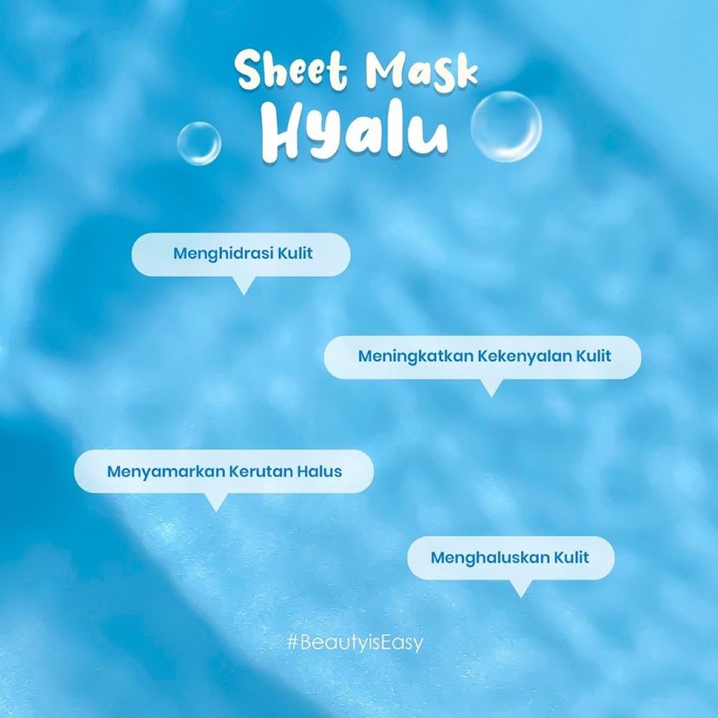 SALSA Sheet Mask Indonesia / Masker Wajah Kusam Flek Bekas Jerawat Kasar Kering Masker Wajah Vitamin ABC Snailed It Hyalu 20gr / Pelembab Moisturizer / Skincare Face Care Facial Wash Toner Serum Cream Sunscreen / Body Scrub / Hair Shampoo Color / Paket