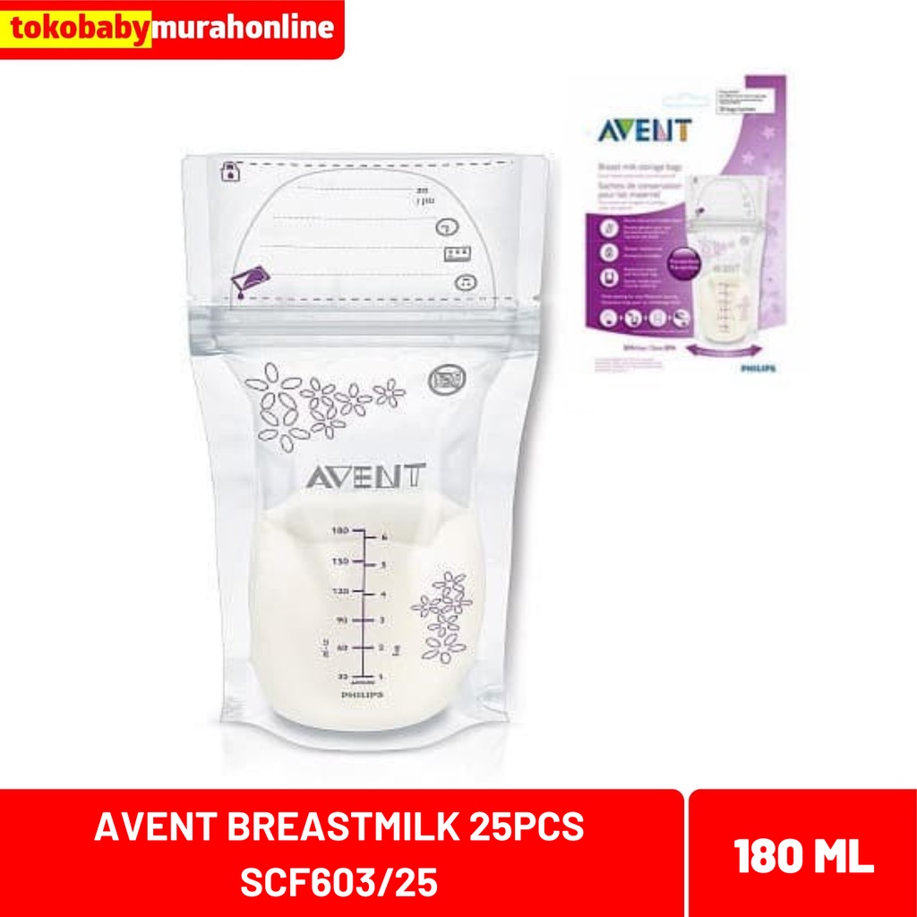 AVENT BREASTMILK 180ML 25PCS SCF-603/25 / KANTONG ASI