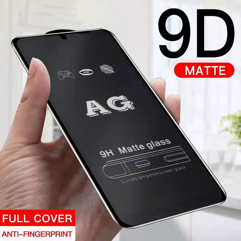 VIVO Y12, Y12S, Y15, Y17, Y19, Y20, Y21, Y21S TG MATTE GLASS ANTY GLARE/ANTI MINYAK FULL LEM