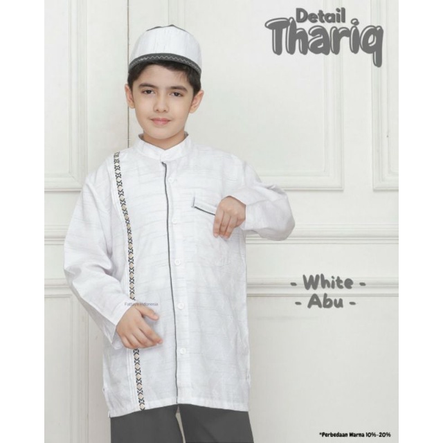 READY KOKO ANAK LENGAN PANJANG WARNA PUTIH/KOKO THARIQ BY FATTAYA