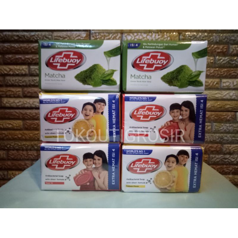 Sabun Lifebuoy Jumbo 110 Gram - Antibacterial Soap - Sabun Batangan Merah Kuning Hijau Hemat - Murah