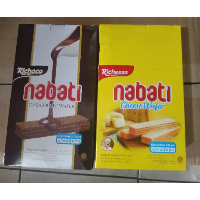 

NABATI WAFER KEJU - COKLAT (1box isi 20ps)